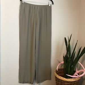 Eileen Fisher 100% silk pants